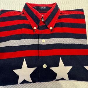 Ralph Lauren Chaps Short Sleeve Stars & Stripes Shirt